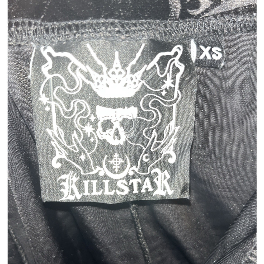 Kill Star Size XS Womens Velvet Whimsigoth Witchy Goth Fairy Grunge Mini Skirt - Picture 5 of 6